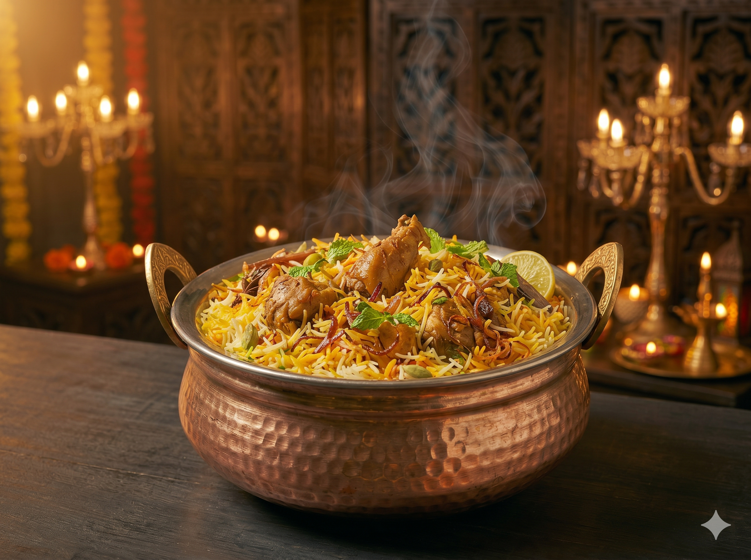Chicken Dum Biryani — Hyderabadi biryani at Inti Ruchulu Prosper Texas