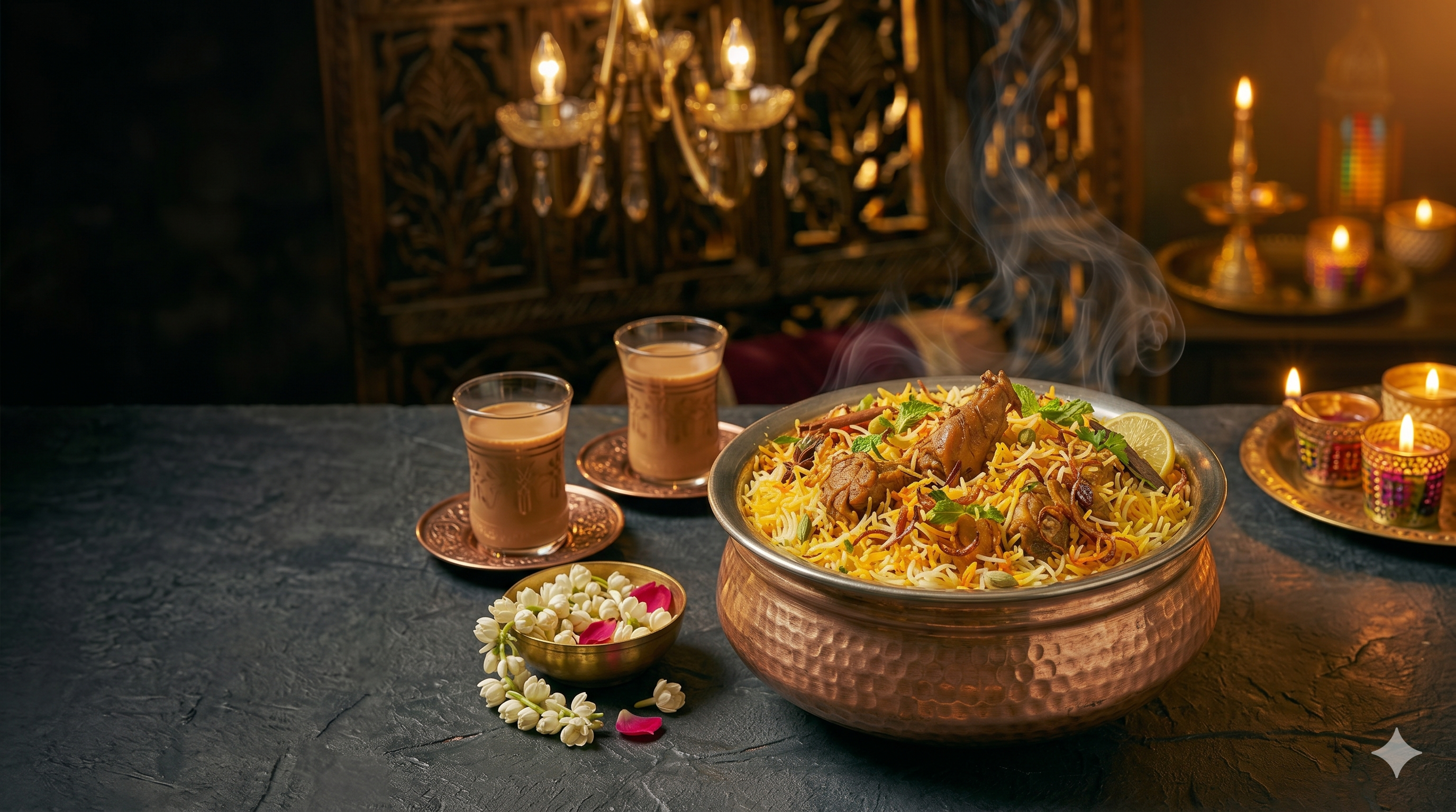 Welcome dine-in atmosphere at Inti Ruchulu Indian restaurant Prosper TX